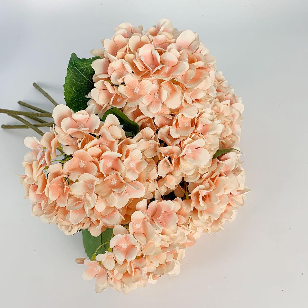 6pcs Fake Flowers Artificial Hydrangea Flowers Stems 47cm Real Touch Hydrangeas for Home Table Centerpieces Wedding Party Decoration