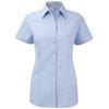 Womens/Ladies Herringbone Short-Sleeved Shirt
