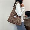 Trendy Street Style Black Brown White Summer Tote Bag For Daily Use
