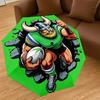 1PC Rugby Viking Umbrella-8-Rib Reinforced, Automatic Open, Lightweight & Durable, Cute Fashion Accessory for Outdoor-T324