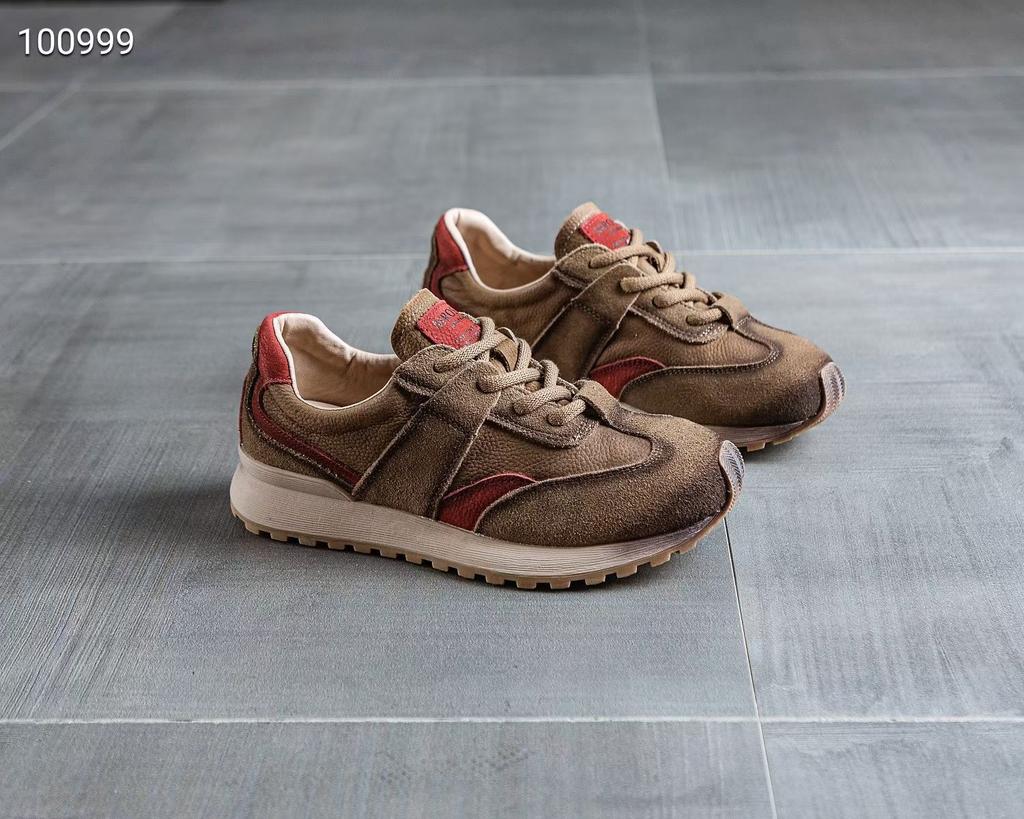 Кожаная сетка кроссовки Форрест Гамп женские 2025 новая осень дышащие ретро универсальные платформа повседневные спортивные вафли