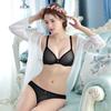French Ultra Thin Lingerie Set Sexy Mesh Transparent Bra Set Women Lace Underwear Summer Breathable Bralette Female Intimates