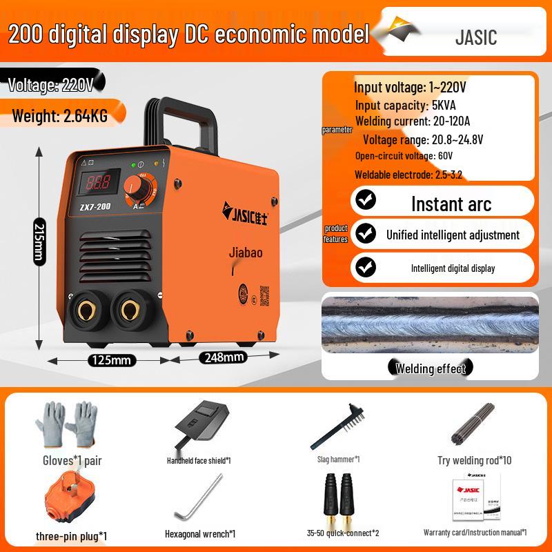 JiaShi 220V Портативный Мини-сварочный аппарат - Сварочный аппарат промышленного класса для домашнего использования