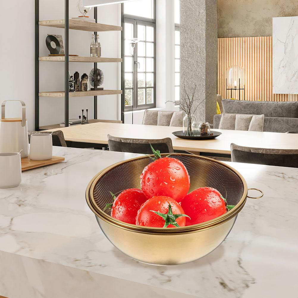 2 шт. сито для раковины из нержавеющей стали, сливная корзина для кухни, раковина для мытья риса, артефакт, сушилка для фруктов из металла