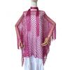 2pcs Tassel Shawl Shawl and Scarf Set Hollowed Out Fringed Cape Summer Sun Shawl  for Swimming