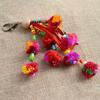 1Pc Tassels Keycahin Key Rings Handmade Purse Bag DIY Plush Pompom Ball Key Chain Pendant