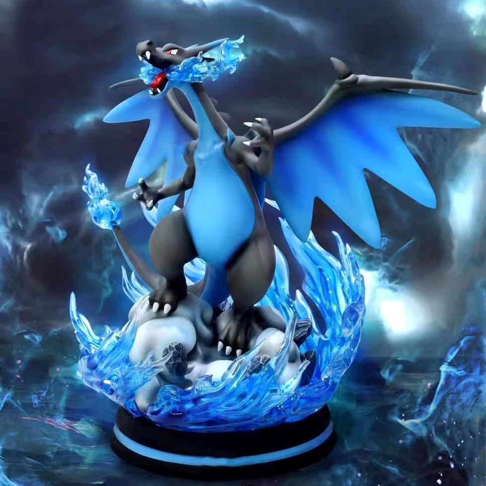 28CM Pokemon EDG Charizard Bulbasaur Mewtwo figures PVC CuteLeaf partner Idiot Cute Surfing Charming Collection Mode Gifts