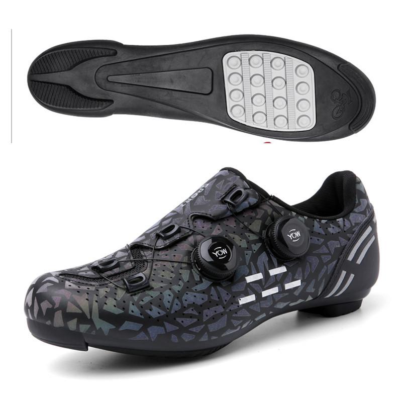 Spring and Summer Mountain Bike with Lock Cycling Shoes Men's and Women's Road Bike Lock Shoes Hard-soled Spinning Shoes Bicycle Wide-soled Shoes