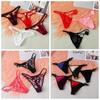 Underwear Low Waist Underpants T-back G-string Lace Flowers Sexy Panties Women Erotic Lingerie