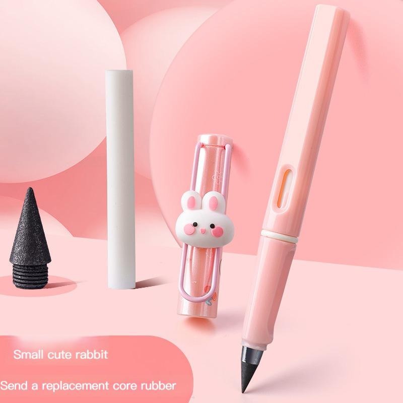 Милые животные, неограниченное количество письменных вечных волшебных карандашей без чернил, ручка для письма, художественный инструмент для рисования эскизов, детские канцелярские принадлежности