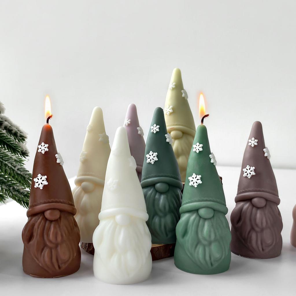 Dwarfs Candle Molds Handmade Castings Molds Christmas Silicone Moulds Epoxy Resin Molds Plasters Molds