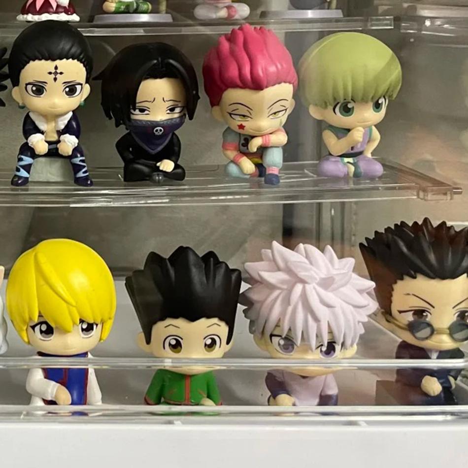 Набор 6 см 6 шт. Аниме Hunter X Hunter Гон·Фриксс Киллуа Золдик Курапика Экшн-фигурки Мини Модель Кукла Автоаксессуары Игрушка Подарок