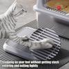 Litter Box Step Cat Litter Catcher Ramp Box Anti Tracking Trapper Tray with Filter Function Non Slip Double Layer Pet Supplies