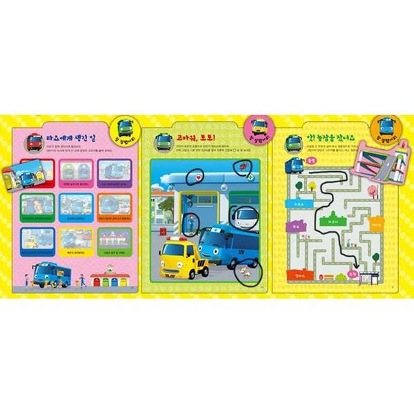 Книга наклеек Edustory Tayo the Little Bus, Kids Icon, популярные корейские игрушки