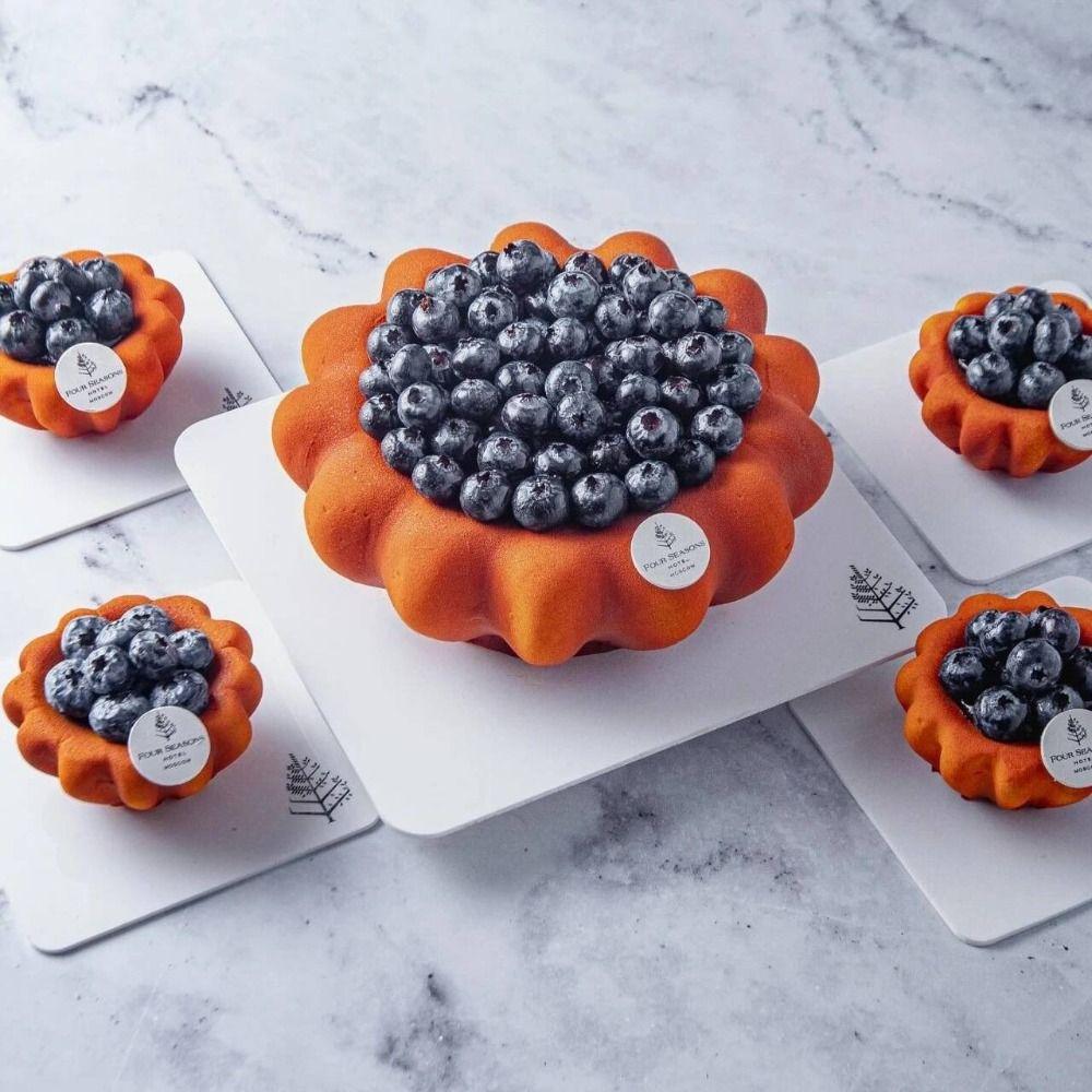 Silicone Material Chocolate Mousse Mould Egg Tart Shape 3D Soap Candle Wax Mould DIY Baking Mould