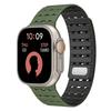 Силиконовый магнитный ремешок для Apple Watch 38 мм 40 41 42 44 45 49 46 мм спортивный дышащий браслет iWatch ultra3 s-11 10 9 8 7 6 5