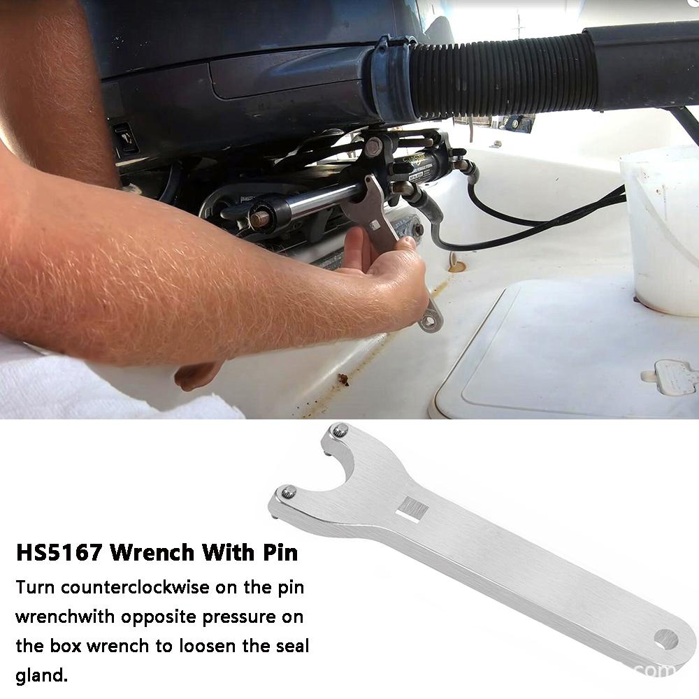Front Mount Boat Hydraulic Steering Cylinder Seal Kit For Seastar With Wrench For HC5340 HC5341 HC5342 HC5343 HC5344 HC5345