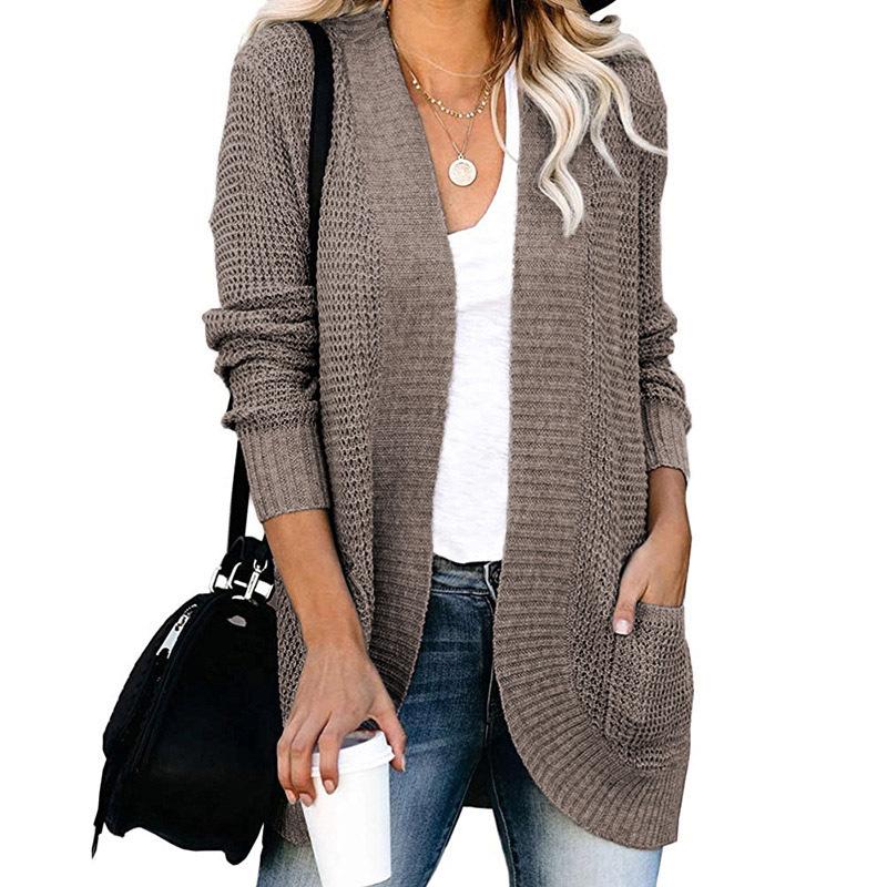 HNXC Women's Fashion Casual Autumn Winter Long Sleeve Cardigans