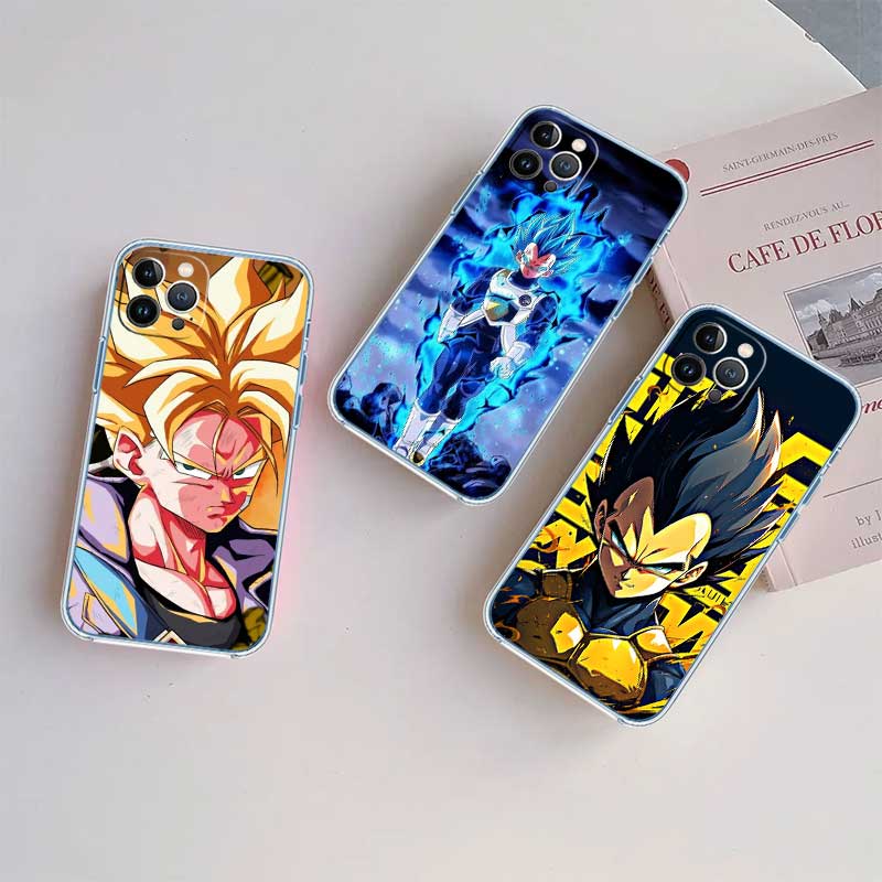 RE7 Anime Dragon Ball Vegeta Transparent Phone Case for Motorola Moto G7 G8 G9 G84 G85 G73 G24 G15 Z2 Play Power Plus