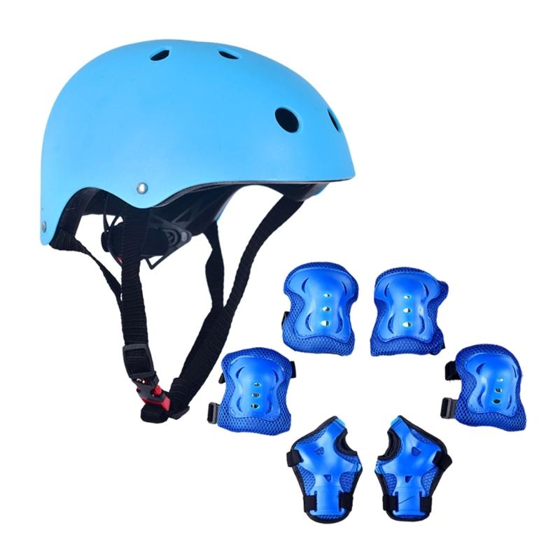 Teenager Gear Cycling Knee Pads Knee Pad Elbow Pads Sliding Board Kids Outdoor Wrist Guards Roller Skating Helmets Sets