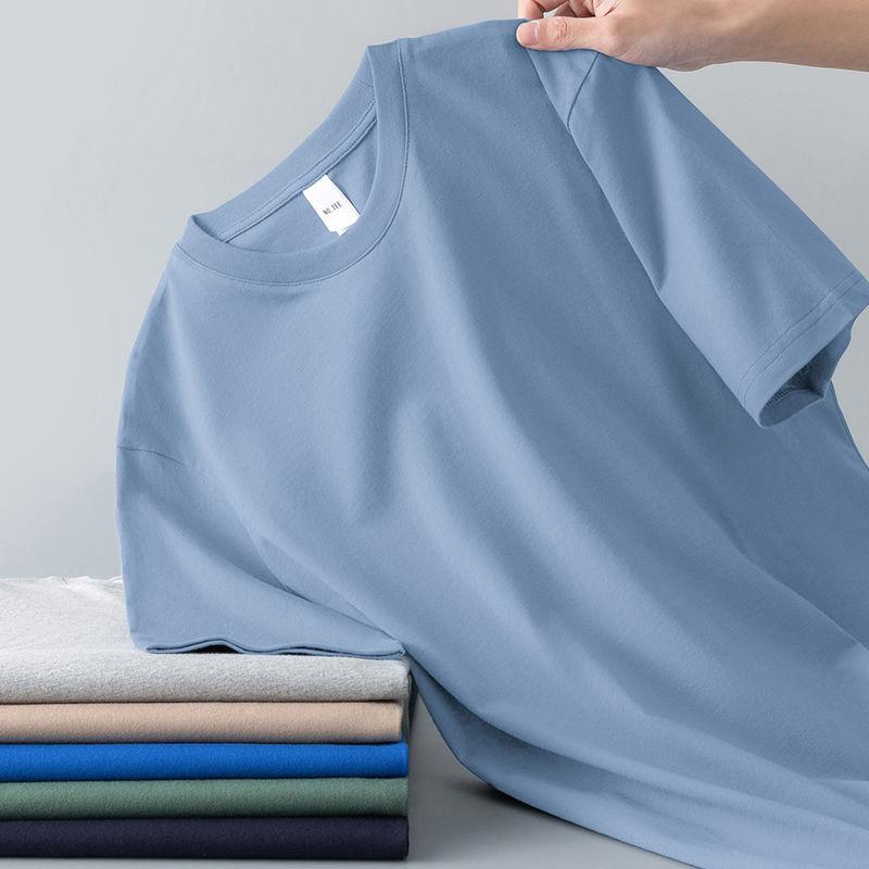 Мужская базовая футболка с коротким рукавом и круглым вырезом