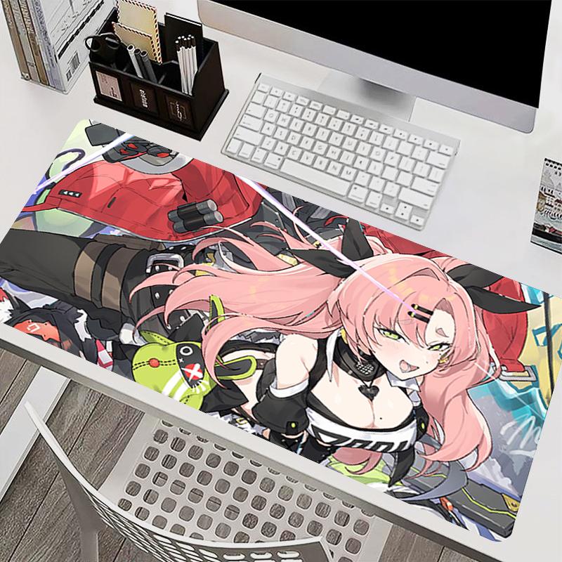 Kawaii Mouse Pad Gamer Notebook Desk Mat Xxl Large Gaming Keyboard Pad Hd Print Zzenless Zone Zero Nicole Demara Anime Mousepad