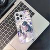 G-Genshin Impact Колумбина Чехол для телефона для iPhone 17,16,15,14,13,12,11,Pro,XS,Max,Plus,Mini,SE4,E Белый Матовый Ударопрочный Чехол