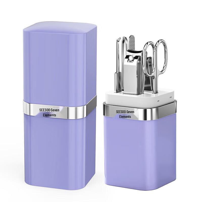 Qisu Vertical Colorful 6-Piece Nail Clipper Set