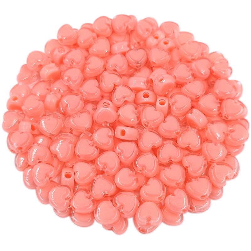Плетеные бусины для изготовления ювелирных изделий Бусины-разделители в форме сердца DIY Ручная работа 50 шт. 7 мм Сэндвич Красочные прозрачные подвески Акриловые бусины-разделители