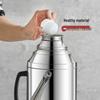 Stainless Steel Electric Kettle and Thermos Flask - Large Capacity, Insulated Water Bottle for Dorm or Home.