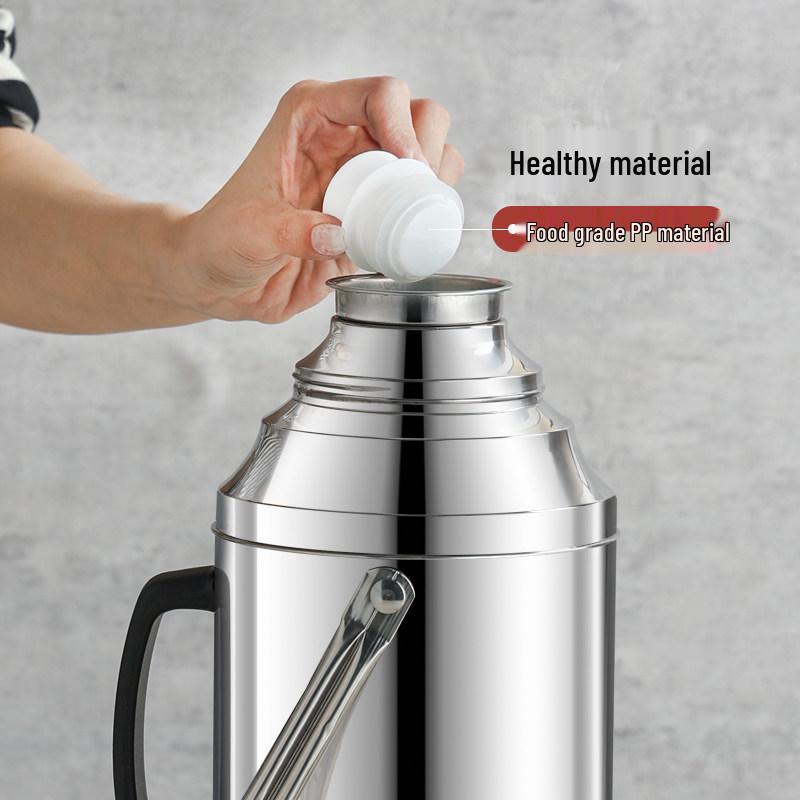 Stainless Steel Electric Kettle and Thermos Flask - Large Capacity, Insulated Water Bottle for Dorm or Home.