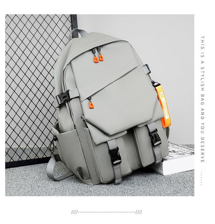 Универсальный нейлоновый рюкзак большой вместимости для учеников младших классов средней школы — унисекс, повседневный и совместимый с компьютером