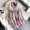 2024 New Spring/Summer Travel Shawl Autumn/Winter Scarf Women'S Thin Fashion Cotton And Hemp Scarf Large Size