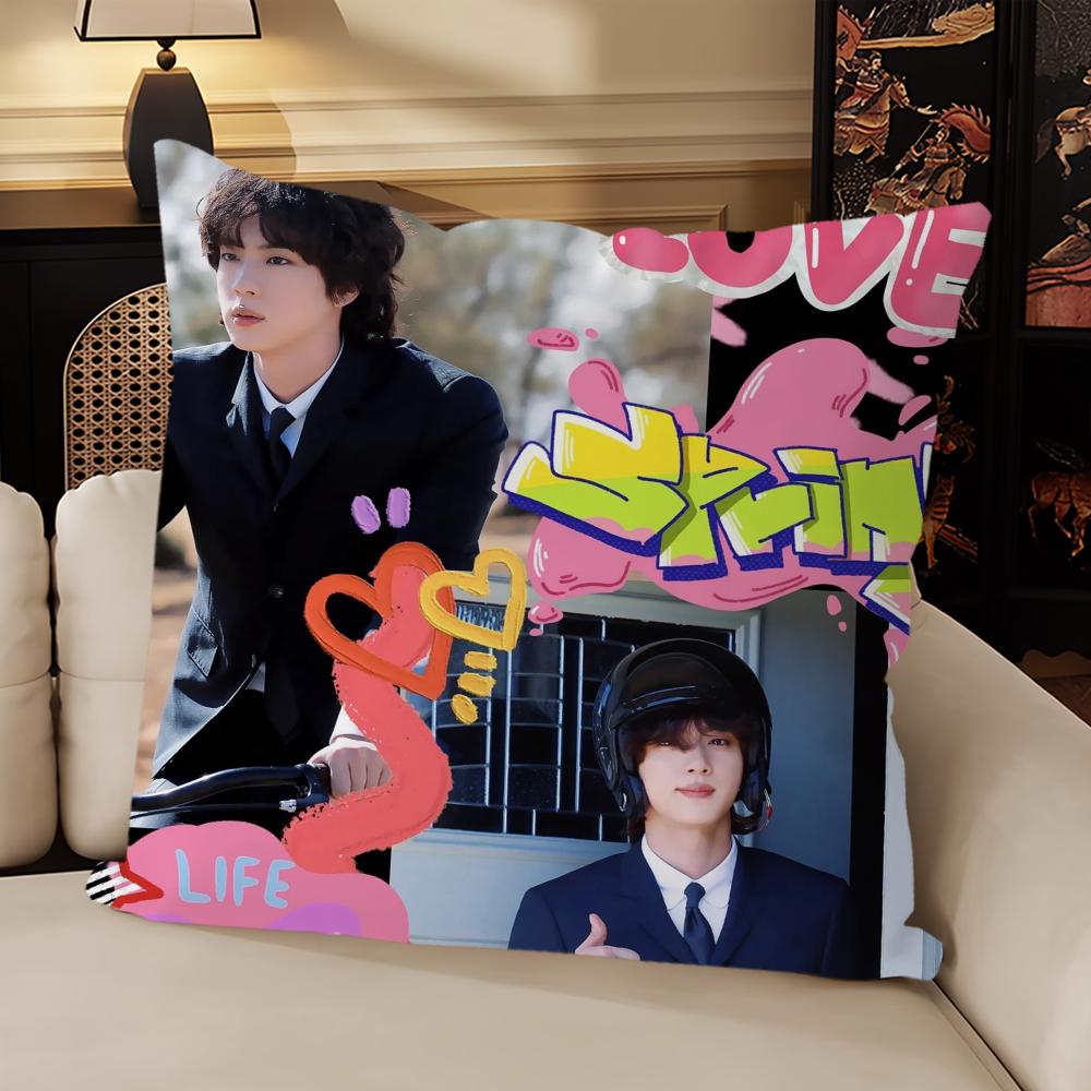 Горячая K-pop Подушка Чехол Диван Гостиная Изголовье Спальня Спинка Подушка Квадратная Подушка J-jin-Music Крутое Время для Сна