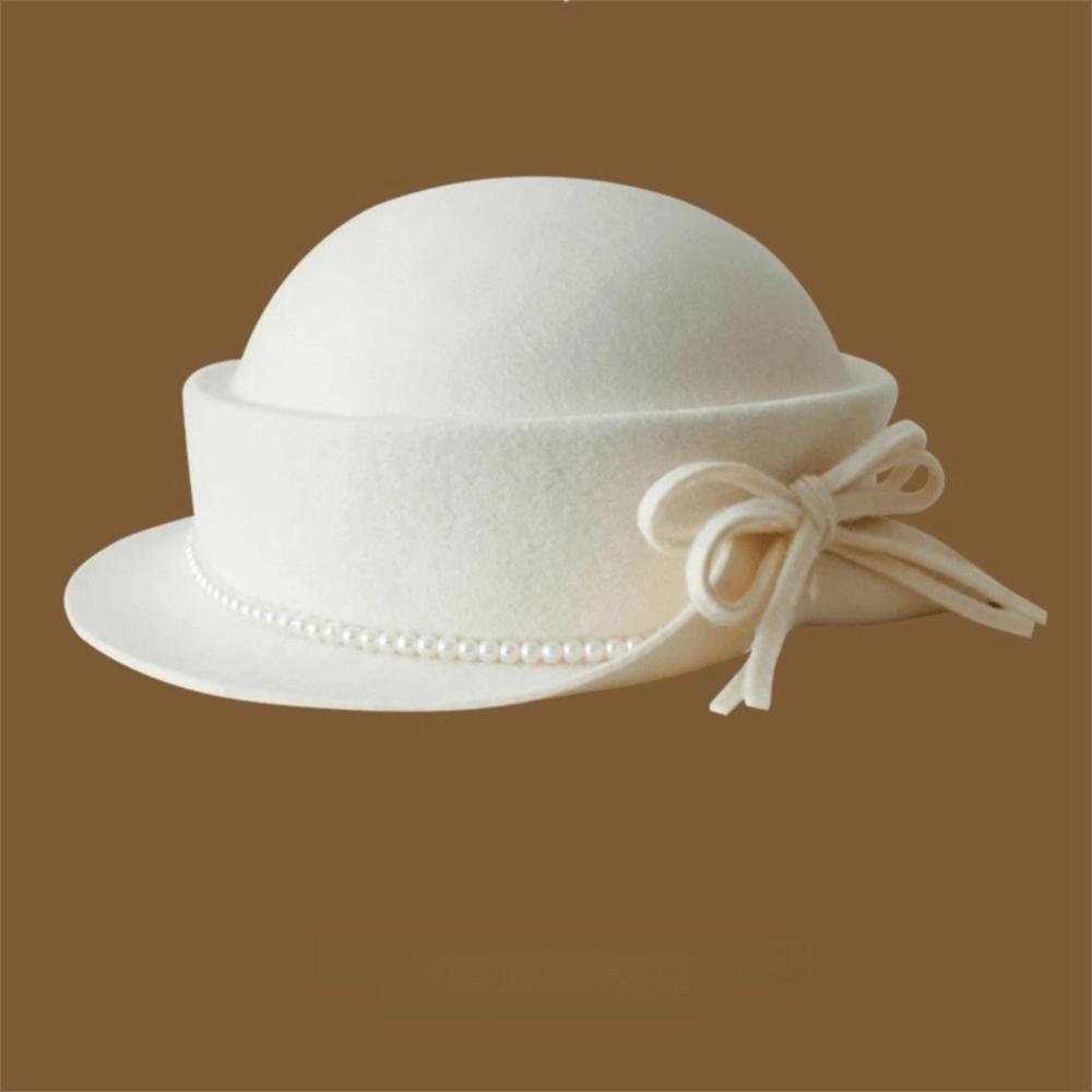 Шляпа-федора с круглым загнутым краем, однотонная, с круглым верхом, креативный подарок, шерстяная шляпа-ведро