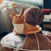 Simulation Super Soft Cute Snail Stuffed Plush Toy Animal Model Fruticicolidae Realist Lifelike Doll  Adult Gift
