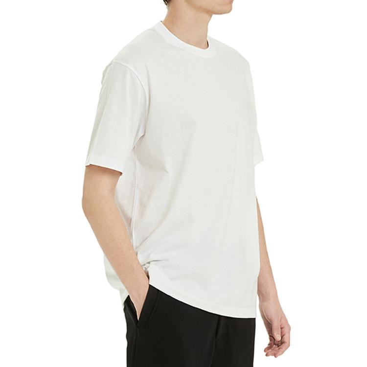 Y-3 SS21 Полосатая спина свободная круглая горловина короткий рукав футболка мужские топы белый H16335