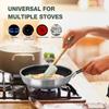 Non-Stick Camping Frying Pan with Foldable Handle Universal for Gas Electric & Ceramic Stoves
