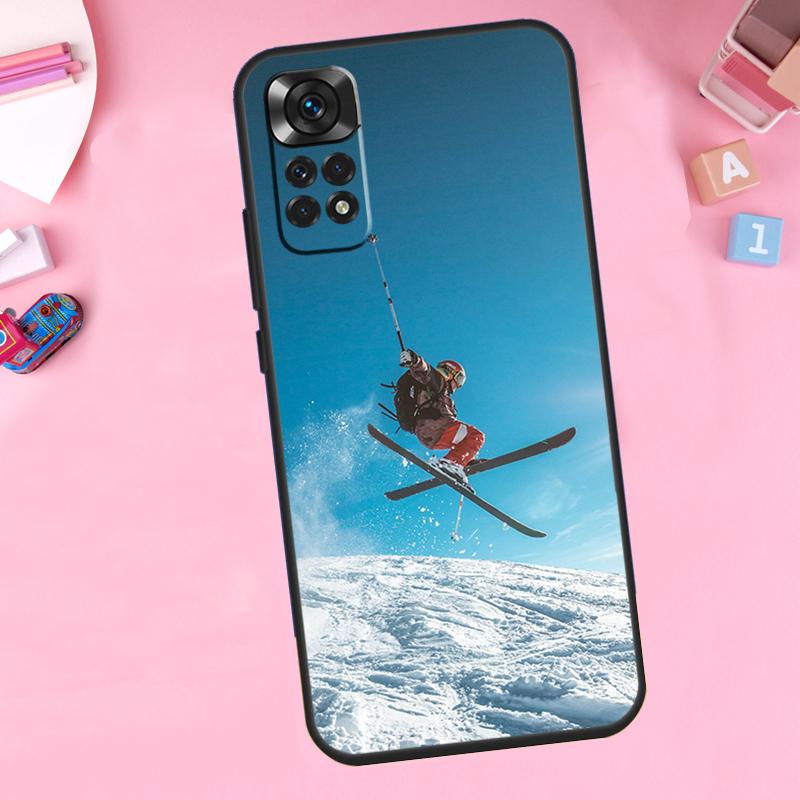 Ski Neige Snowboard For Xiaomi Redmi Note 13 14 9 10 11 12 15 Pro Plus Phone Case For Redmi 15 C 14C 10C 12C 13C