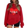 Women's Casual Fashion Valentine's Day Print Long Sleeve O-Neck Sweatshirts Pullover Top