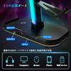 VCOM Игровая подставка для наушников-контроллера с RGB 10 Держателей для гарнитур и 4 Включает USB и Зарядку Настольное Многофункциональное Хранилище Устойчивое Легкое Черное