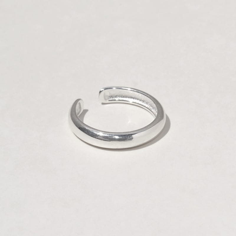 Еще один слой глянцевое легкое кольцо (silver925)(2color)
