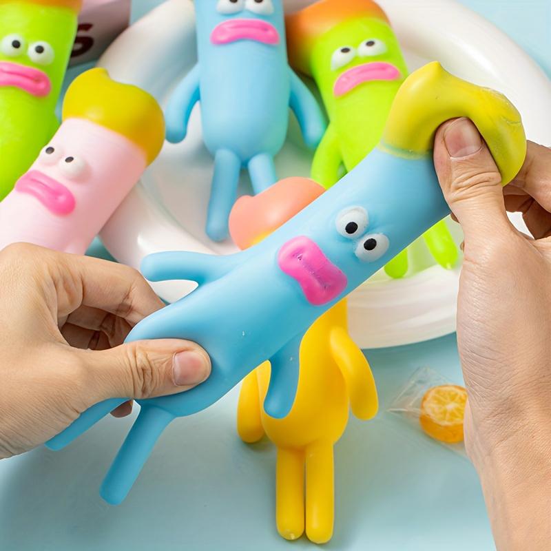 Creative 4 Colors Big Eyes Sausage Mouth Squishy Toys Anti Stress Balls Decompression Sensory Squeeze Fidget Toy For Adults Kids