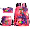 Rhythm Box Peripheral Elementary School Bag Starry Sky Backpack Three-piece Set