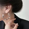 Европейские и американские простые и преувеличенные витые спиральные серьги, серьги, серьги легкого люксового темперамента, женщины