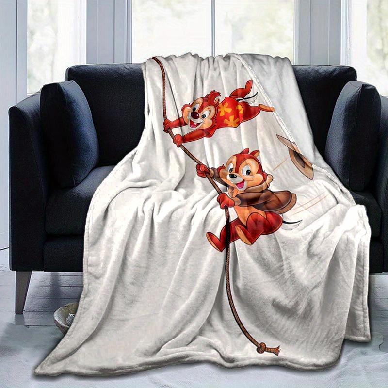 1 шт., Приключенческое одеяло Дисней Чип и Дейл. Идеально для домашнего декора, чехол на диван, для использования на улице, подарки, фланелевый плед. Идеально для спальни, гостиной