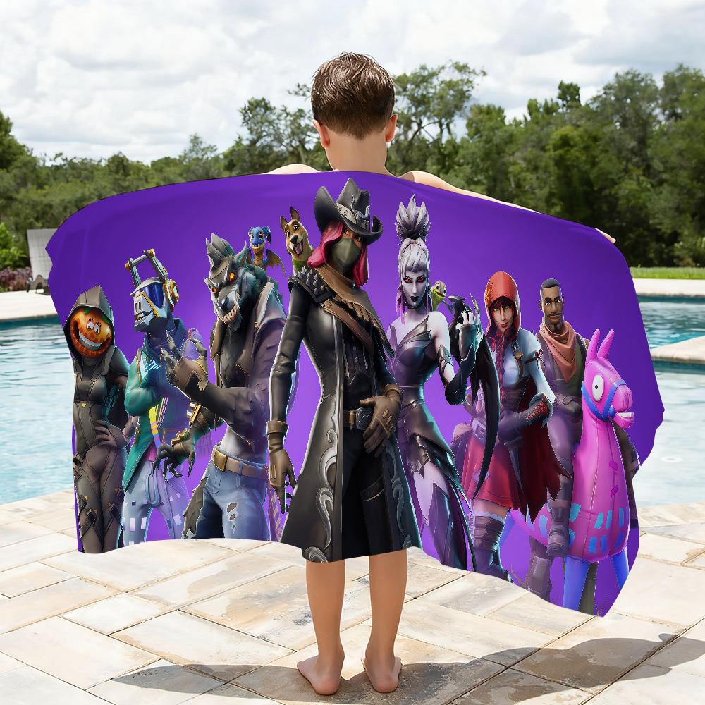 Game F-FORTNITE Towel Quick Drying Beach Towels Are Suitable For Swimming Pools Camping Yoga And The Gym