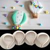 Silicone Mold 4 Pcs Hot Air Balloon Biscuits Fondant Cake Candy  Mould Cookies Decorating Tools