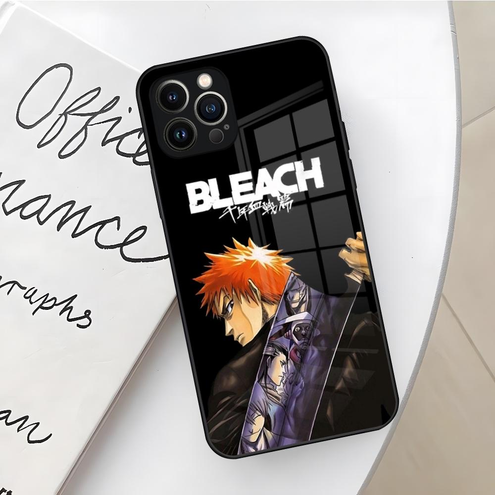 Чехол для телефона Bleach Kurosaki Ichigo для Iphone 17 16 Air 15 14 12 11 13 Pro Max Mini X Xr Xs Se Puls стеклянная крышка