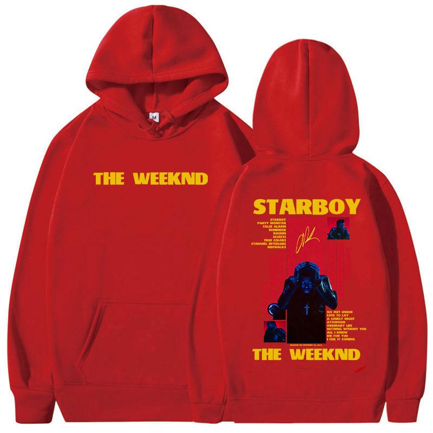 Рэпер THE WEEKND STARBOY Альбом 2025 Мерч Худи Мужчины Женщины Харадзюку Готика Хип-хоп Мода Пуловер Толстовки Фанаты Уличная одежда